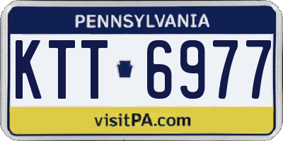 PA license plate KTT6977