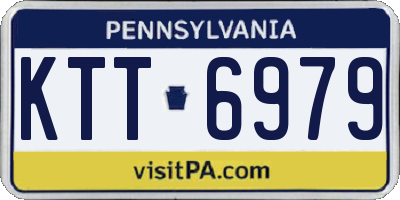 PA license plate KTT6979