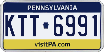 PA license plate KTT6991