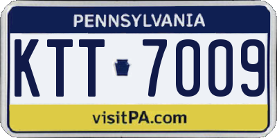 PA license plate KTT7009