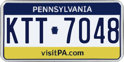 PA license plate KTT7048