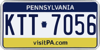 PA license plate KTT7056