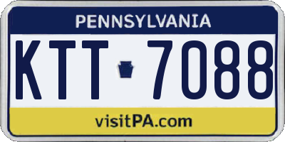 PA license plate KTT7088