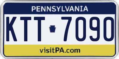 PA license plate KTT7090