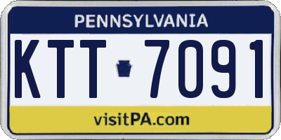 PA license plate KTT7091