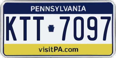 PA license plate KTT7097