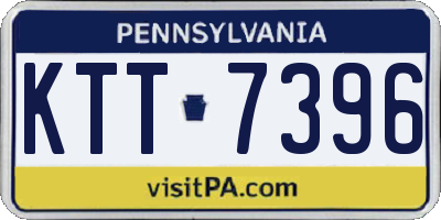 PA license plate KTT7396