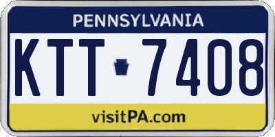 PA license plate KTT7408