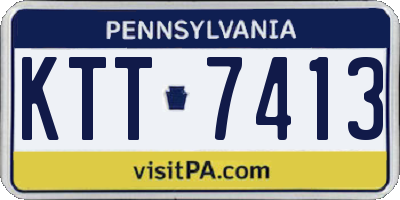 PA license plate KTT7413