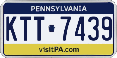 PA license plate KTT7439