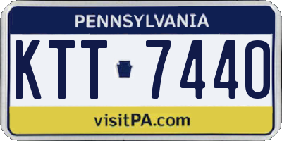 PA license plate KTT7440