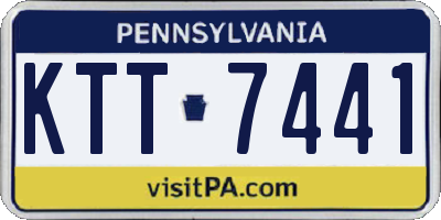 PA license plate KTT7441