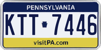 PA license plate KTT7446