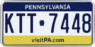 PA license plate KTT7448