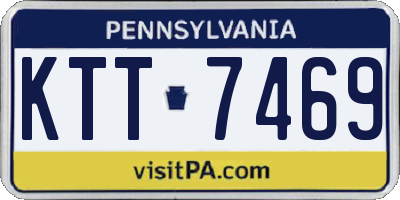 PA license plate KTT7469