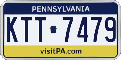 PA license plate KTT7479