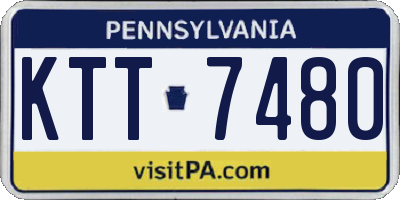 PA license plate KTT7480