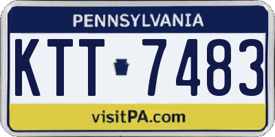 PA license plate KTT7483