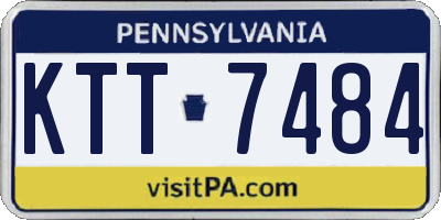 PA license plate KTT7484