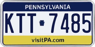 PA license plate KTT7485