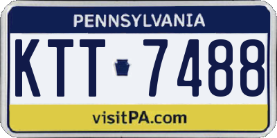 PA license plate KTT7488