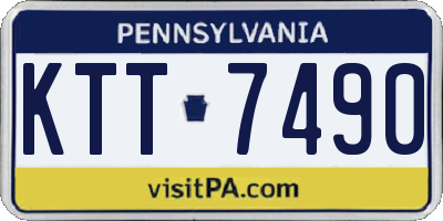 PA license plate KTT7490