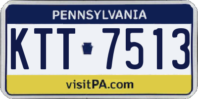 PA license plate KTT7513