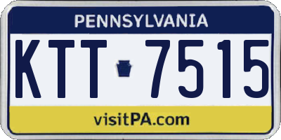 PA license plate KTT7515