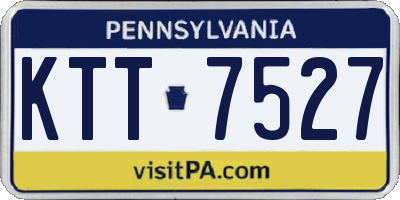 PA license plate KTT7527