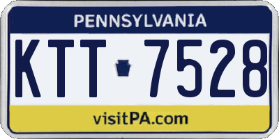 PA license plate KTT7528