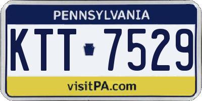 PA license plate KTT7529