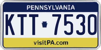PA license plate KTT7530