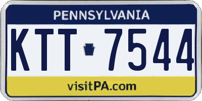 PA license plate KTT7544