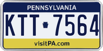 PA license plate KTT7564