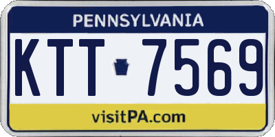 PA license plate KTT7569