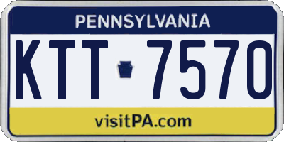 PA license plate KTT7570