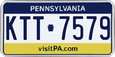 PA license plate KTT7579
