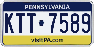 PA license plate KTT7589