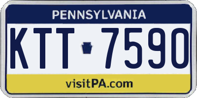 PA license plate KTT7590