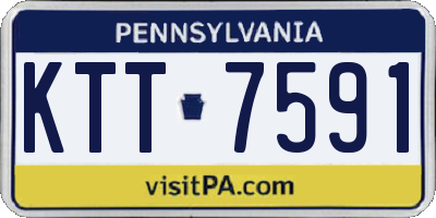 PA license plate KTT7591
