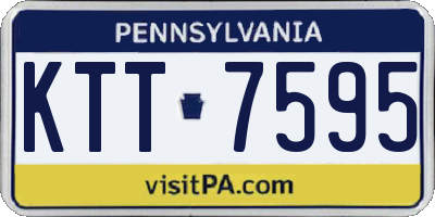 PA license plate KTT7595
