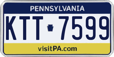 PA license plate KTT7599