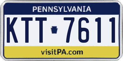 PA license plate KTT7611