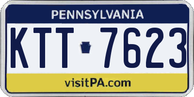PA license plate KTT7623