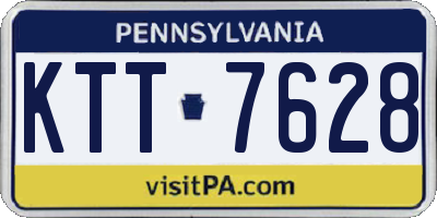 PA license plate KTT7628