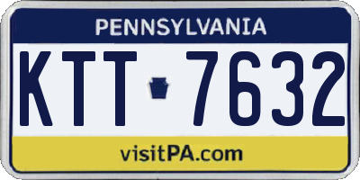 PA license plate KTT7632