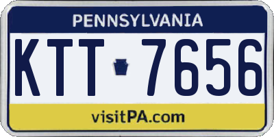 PA license plate KTT7656