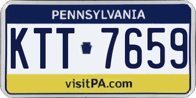 PA license plate KTT7659