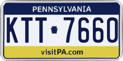 PA license plate KTT7660