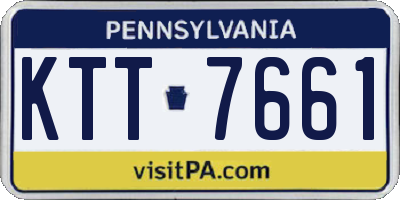PA license plate KTT7661